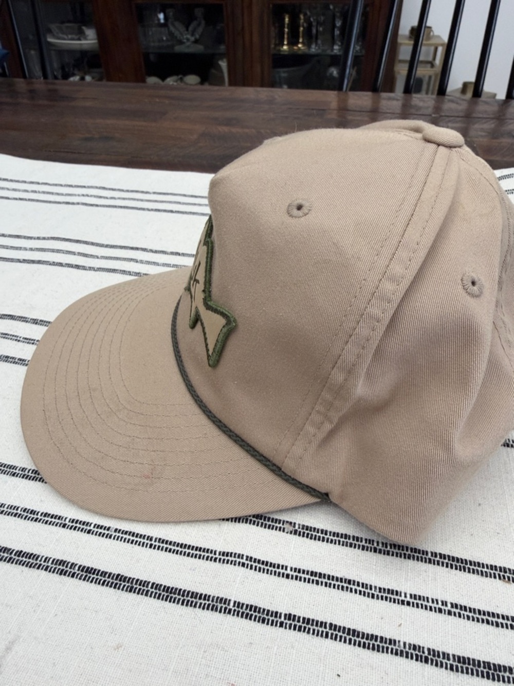 Huk Tan Cap with Olive Fish Logo - Picture 3 of 5
